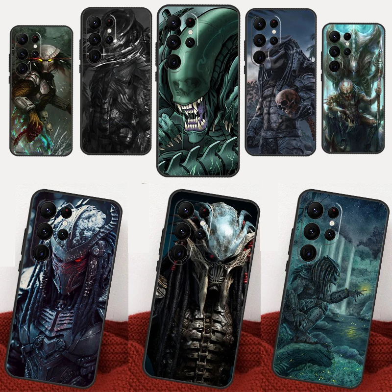 Чехол Alien Vs Predator для Samsung Galaxy S23 S22 Ultra S21 FE S8 S9 S10 Plus Note 10 20 Ultra S20 FE