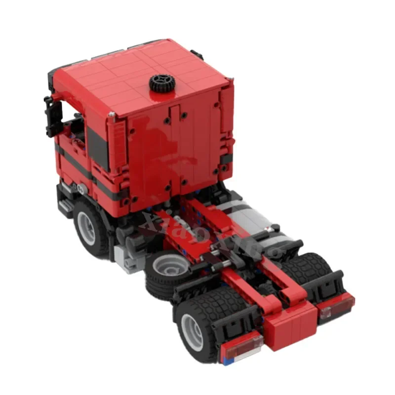 Фото MOC-101103 Классический транспортный грузовик F2000 V10, конструктор из 1330 деталей, развивающая игрушка-пазл для взрослых, подарок №5