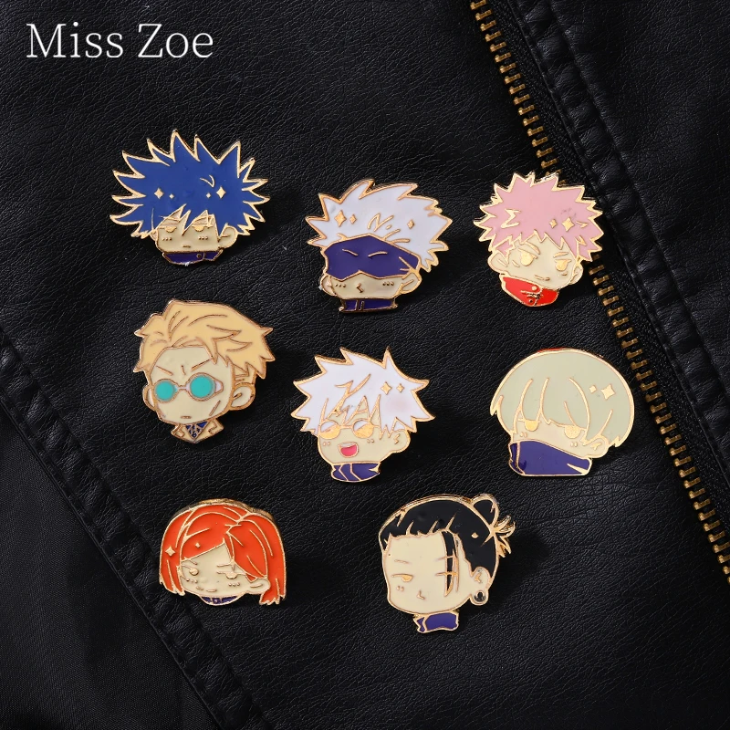 

Jujutsu Kaisen Enamel Pin Conjurer Itadori Yuji Gojo Satoru Brooch Badges Lapel Serial Comics Accessories Gifts Jewelry For Fans