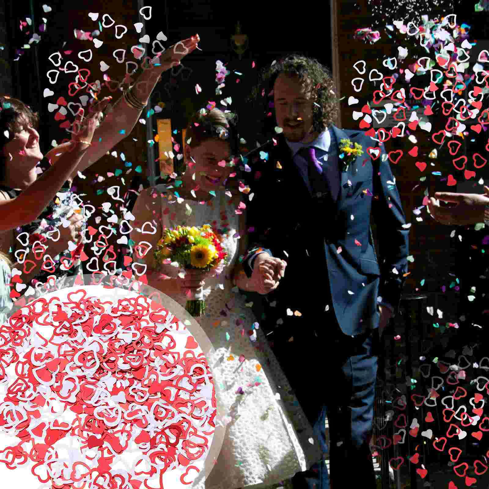 

Wedding Heart Showerbridal Table Decorations Decor Baby Propaccessory Metallic Love Glitter Sequins