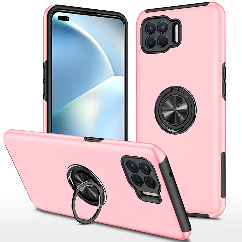 

Чехол со скрытым кольцом для OPPO RENO 5Z, чехол для OPPO A93 A72 A12 A15 A54 A53, Магнитная подставка, бампер для телефона OPPO F19 Pro RENO 5F