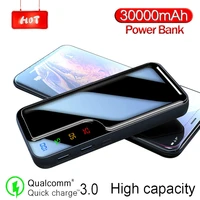 30000 mah power bank portable power bank led light mini external battery charger for iphone and android digital poverbank