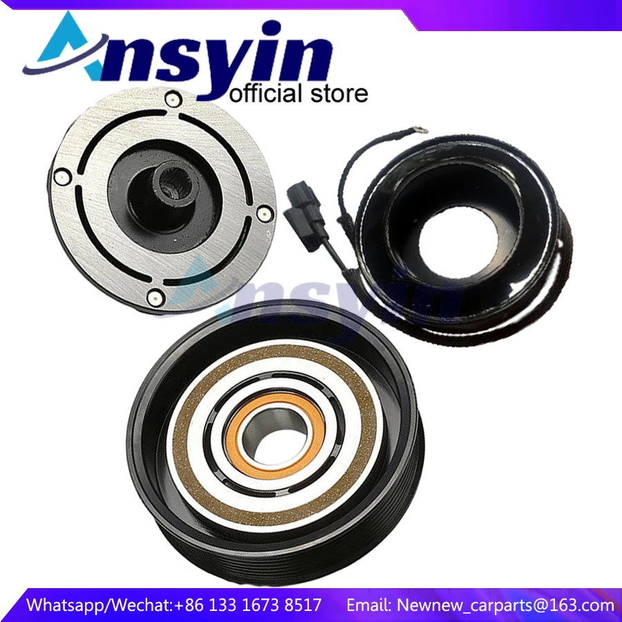 Clutch Kit Pulley Coil For 2008 - 2012 Honda Accord 4 Cyl 2.4l