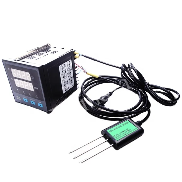 

HTC505 Digital Soil Moisture Temperature Sensor Humidity Sensor on/off Irrigation System Controller