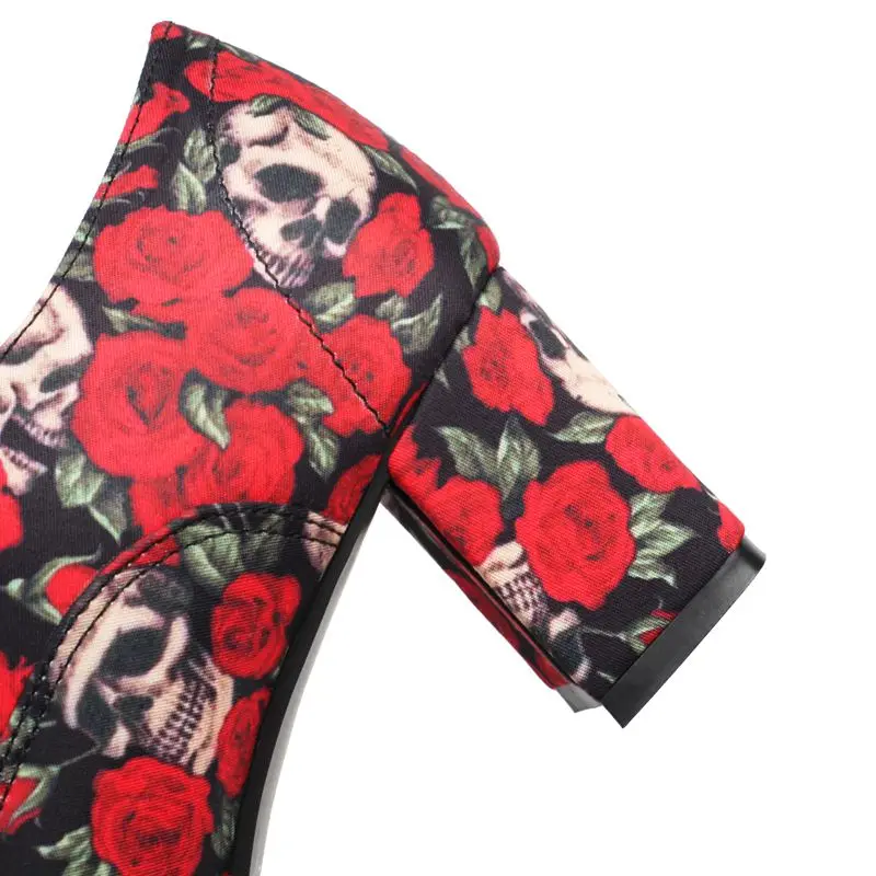 SIMLOVEYO/женские туфли-лодочки с острым носком на блочном каблуке 6 см со шнуровкой 47