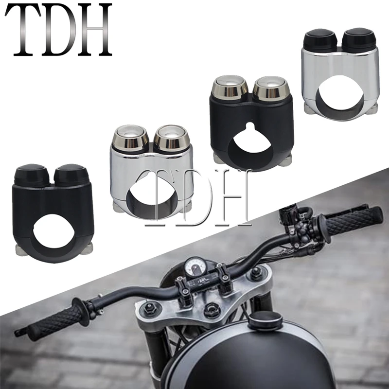 2 шт. переключатели для мотоцикла Cafe Racer кнопки сигнал поворота Пуск руля