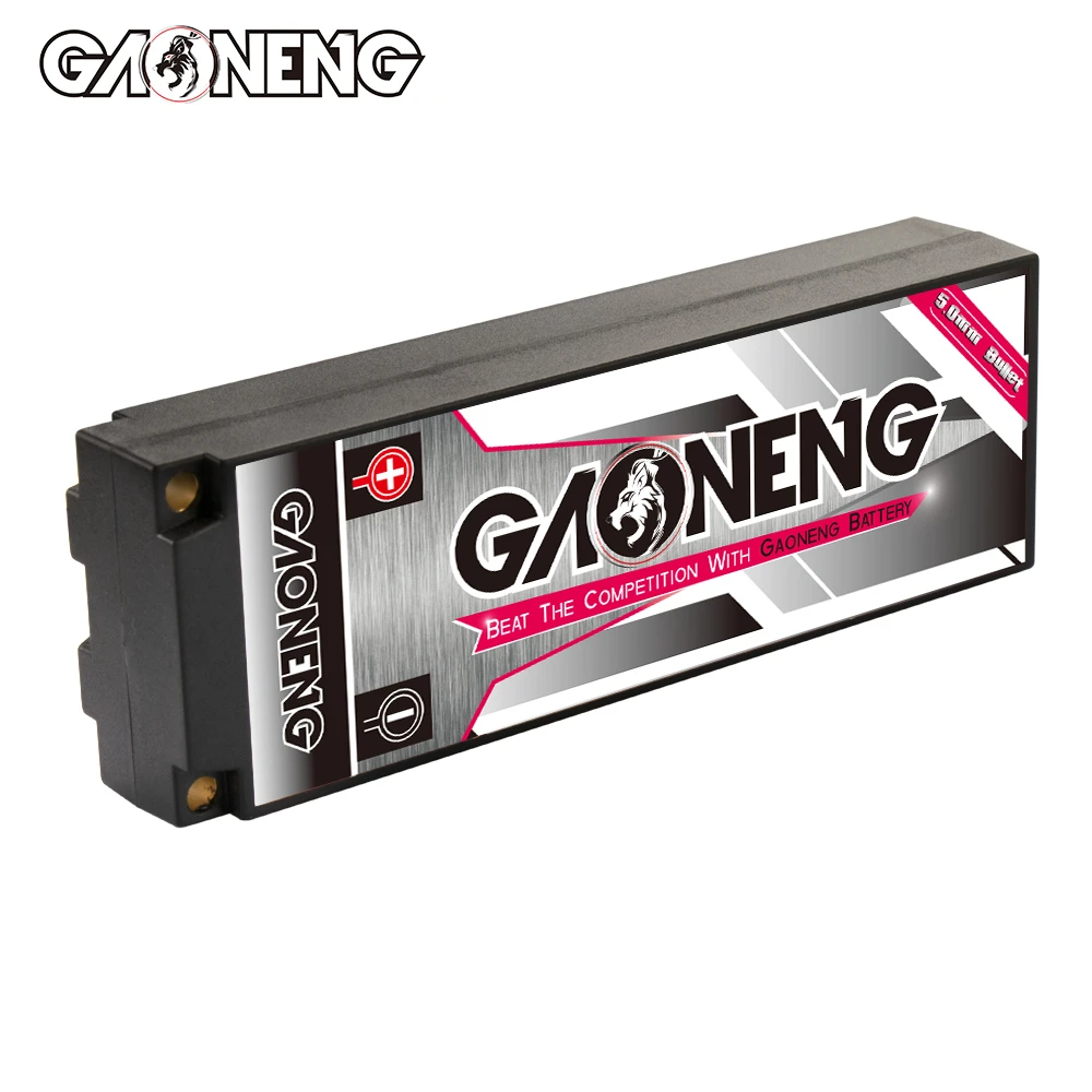 Gaoneng GNB 2S HV 7.6V 8500mAh 140C Hardcase LiPo 5mm bullet T-plug