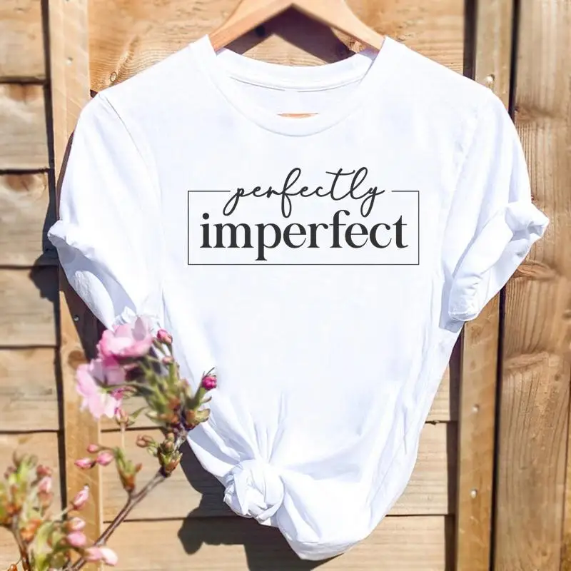 

Women Letter Lovely Trend Cute Style Print T-shirts Fashion Graphic T Top Short Sleeve Spring Summer Shirt Female Tee T-Shirt