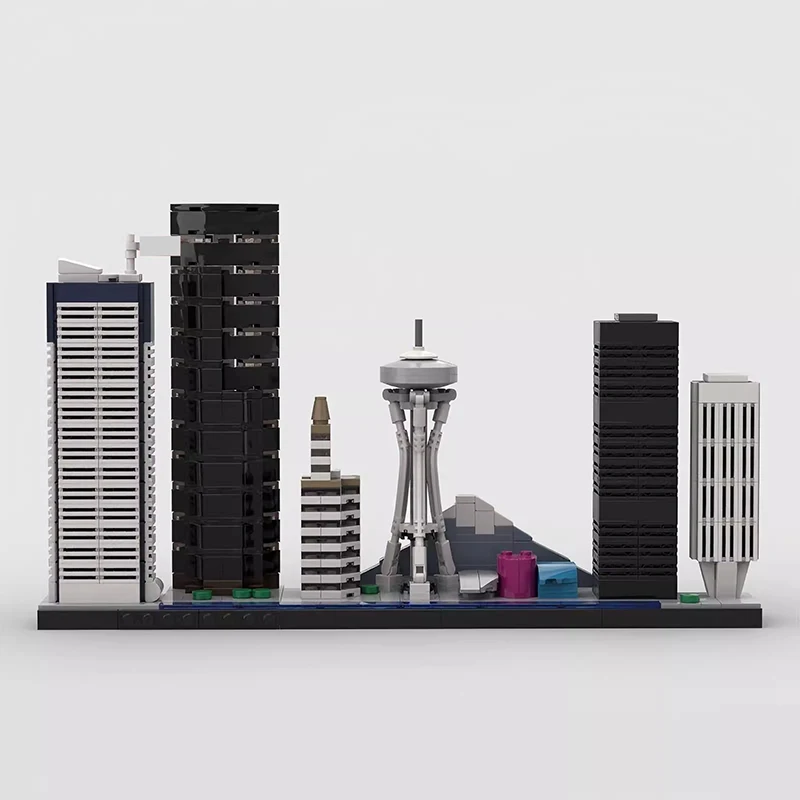 Наборы Bricklink City Skyline Куала-Лумпур Макао Вашингтон Амстердам Кёто Сиэтл Сеуль Рим Вид на улицу Строительные блоки Игрушки (art.: 3920ced498041) - 3920ced498041