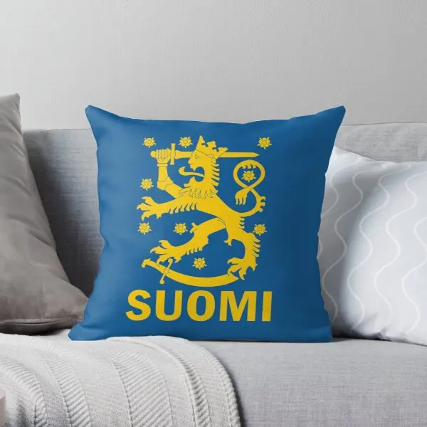 

Finland Suomi Printing Throw Pillow Cover Decorative Anime Bedroom Comfort Sofa Car Case Waist Fashion Soft Pillows not include