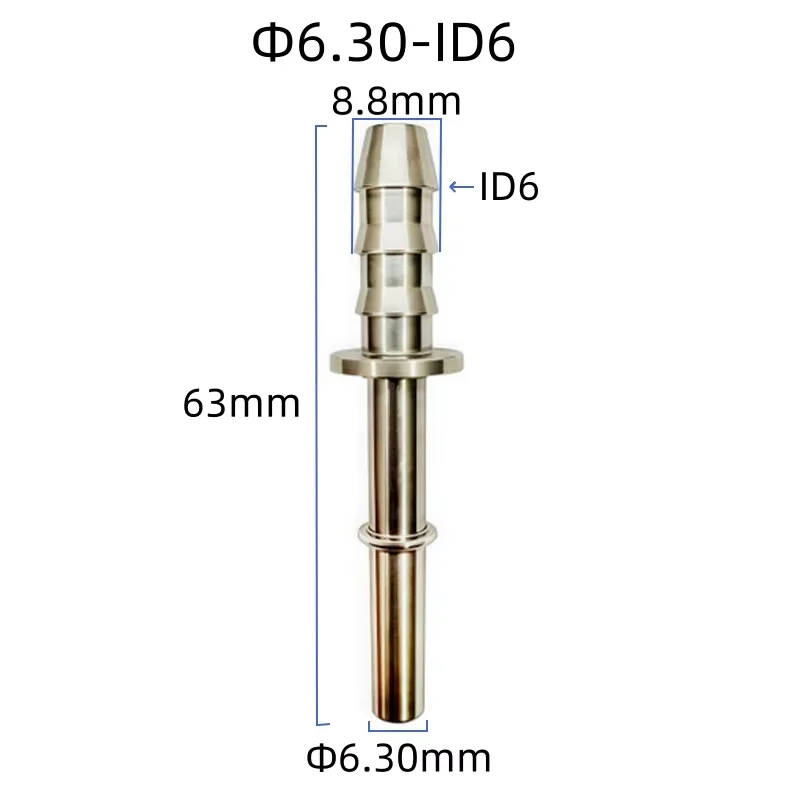 Мужской концевой элемент из нержавеющей стали 6,30 ID6 штекерный разъем 7,89 мм 9,49 ID8 универсальный автоматический металлический разъем топливопровода 2 шт. много