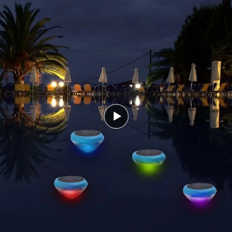 

New Outdoor Floating Underwater Ball Lamp Solar Powered 7 Color Changing Swimming Pool Party Night Light For Yard Pond Garden