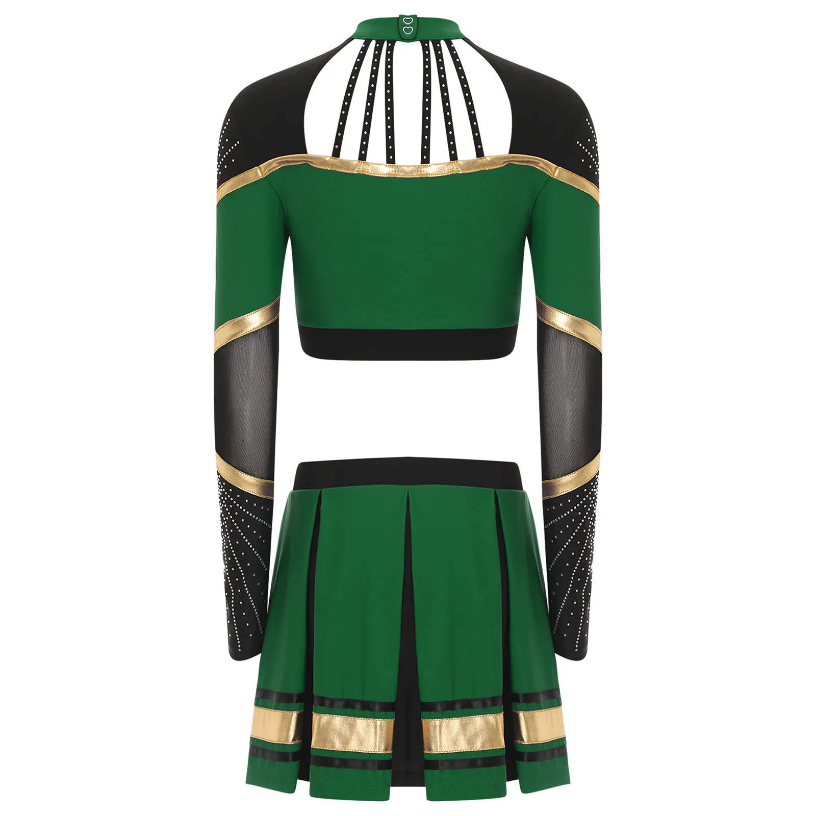 Женская форма черлидинга танцевальный наряд для школьниц карнавальный костюм с