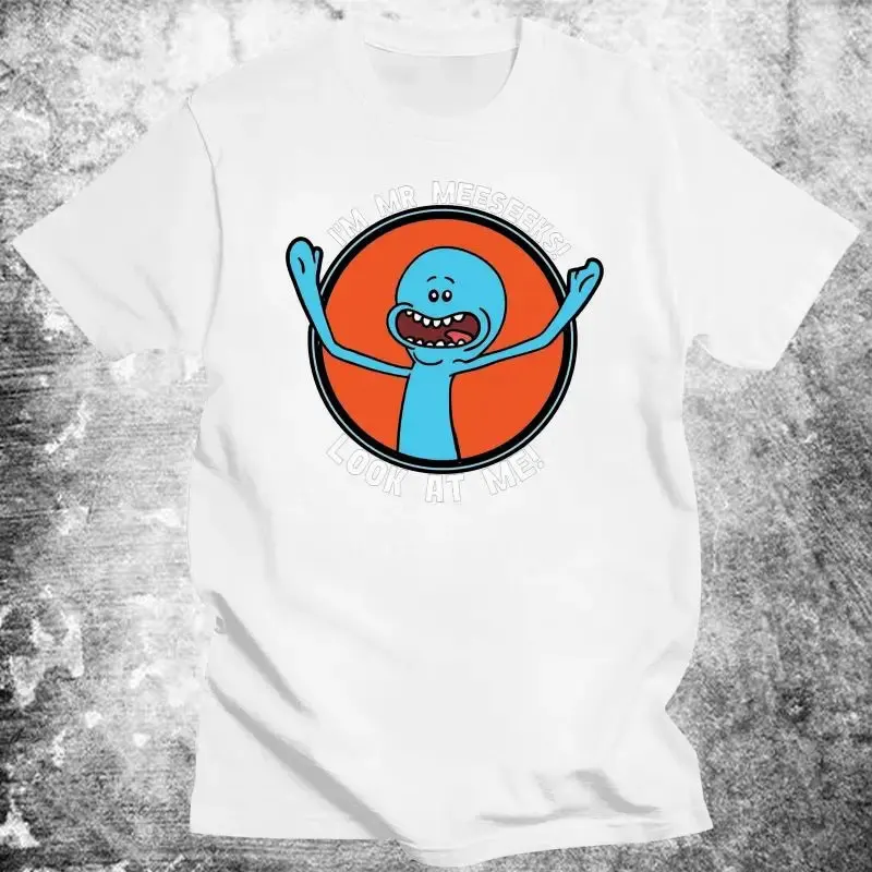 Мужские я просто смотрю на меня! черные футболки с принтом хлопковая одежда