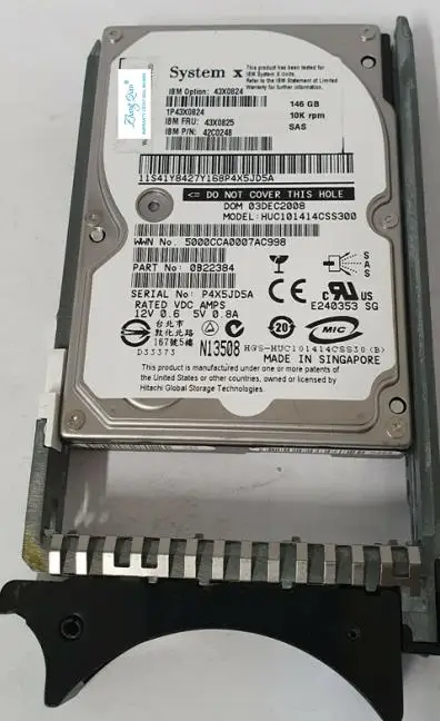 Для сервера 146G 10K SAS 2 5 дюйма 43X0825 43X0824 42C0248