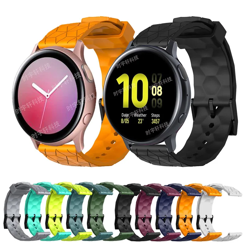 Фото Ремешок силиконовый для Samsung Galaxy Watch Active 2 40 мм 44 м, спортивный браслет для смарт-часов Gear S2, 20 мм 41 мм/42 мм №1