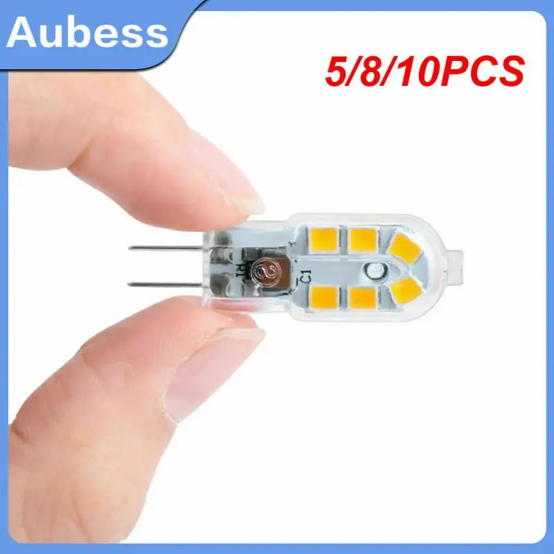 

5/8/10PCS Milky White Matte Crystal Lamp Low-voltage Led Lamp Bead 12v Pin Mini G4 12 Bead Pc Small Bulb Hot Wholesale