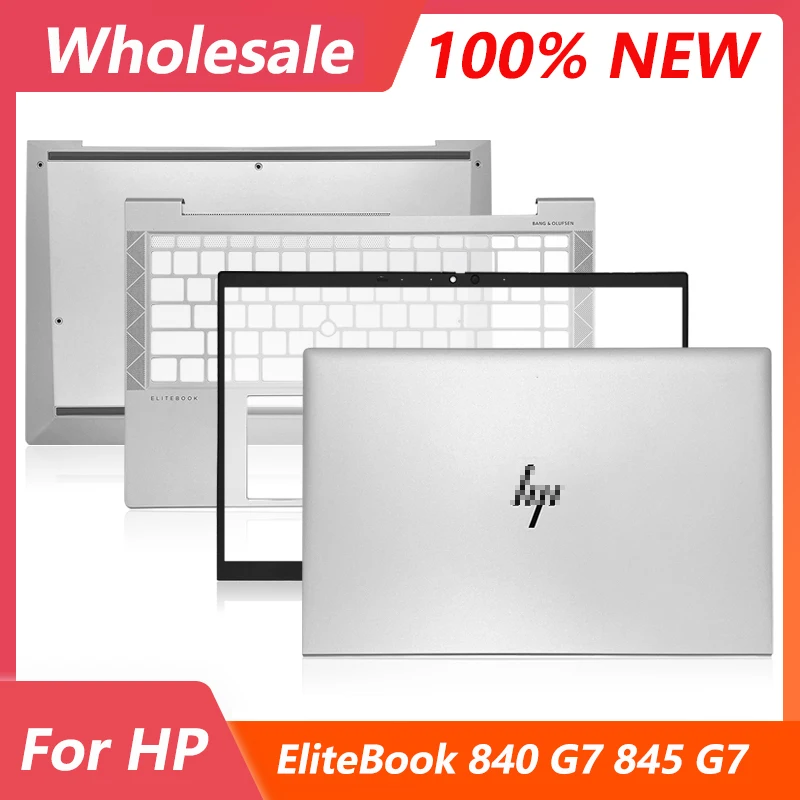 

NEW For HP EliteBook 840 G7 845 G7 745 G7 LCD Back Cover Front Bezel Hinges Palmrest Upper Case/Bottom Lower Cover Housing Cover