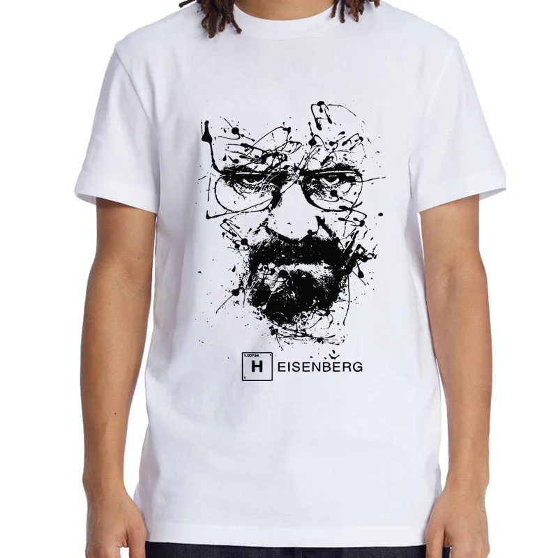 

Men's T-shirt High Quality 100%cotton funny breaking bad print summer o-neck cool men t shirt tops male t-shirt for men tees