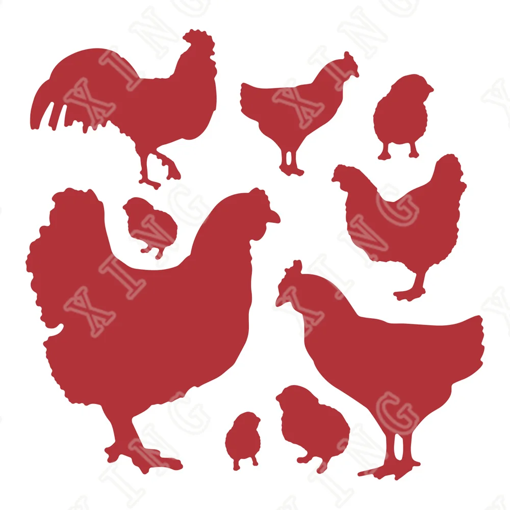 

2022 New Early Chickens Cutting Dies Diy Craft Wax Paper Greeting Card Scrapbooking Album Handmade Decoration Embossing Molds