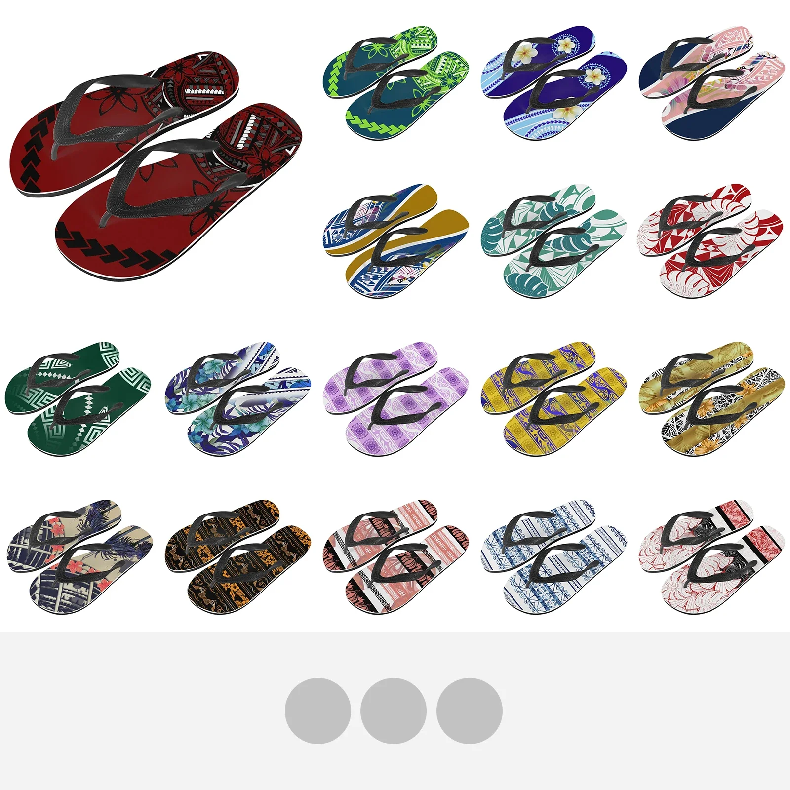 Полинезийские племенные самоанские туфли с татуировками Самоа женские шлепанцы
