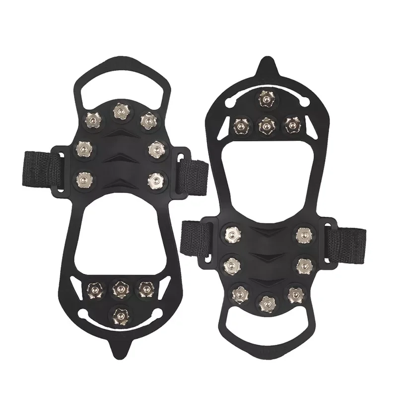 

2023New Shoe Covers Non-slip Crampons 11 Toth Skates Strong Outdoor Wear-resistant Hiking Shoe Covers Snow Spiked Shoes