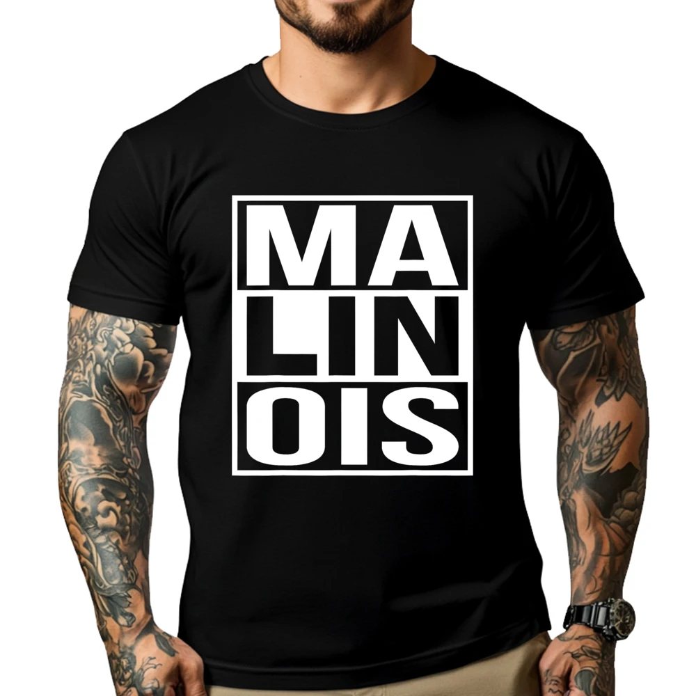 Malinois крутой текстовый дизайн для бельгийской овчарки оптовая продажа мужские