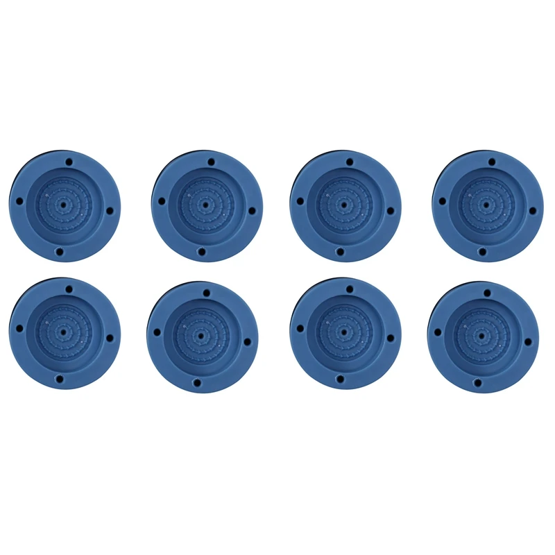 

8 Pcs/Set Anti-Vibration Pads Rubber Noise Reduction Vibration Anti-Walk Foot Mount For Washing Machine Mat (Blue)