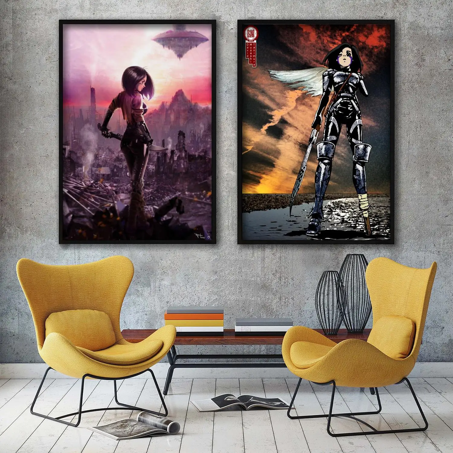 

alita battle angel movie Decorative Painting Canvas 24x36 Poster Wall Art Living Room Posters Bedroom Painting