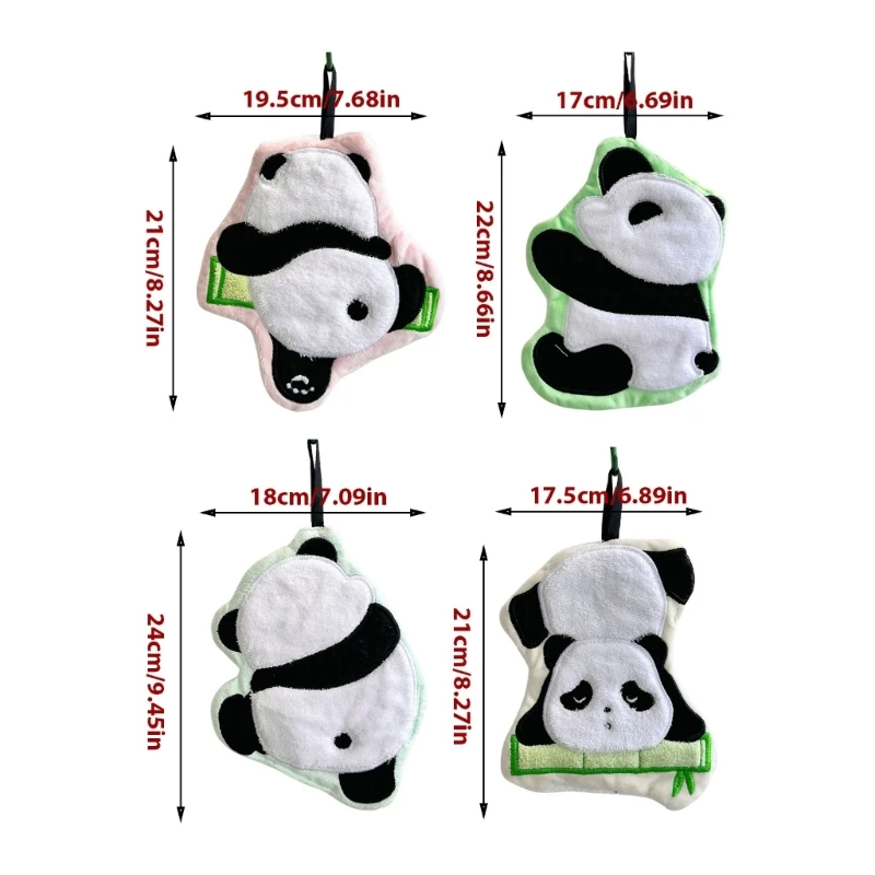 Новые полотенца для рук с рисунком панды ванной и кухни мягкая быстросохнущая