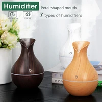 vase wood grain air humidifier aroma diffuser usb cool mist sprayer fragrance purifier for bedroom home car room freshener 130ml
