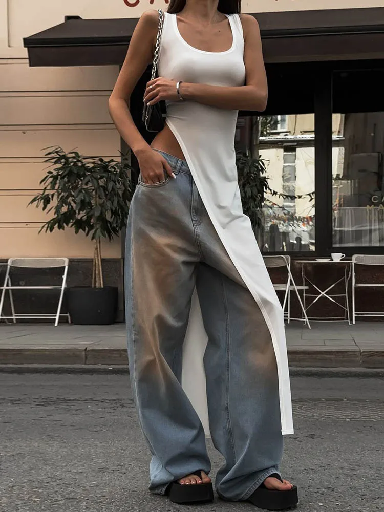 2024 сексуальное решение γ Jrellose Kuya High Split Kleid solide rembali freie Frauen Midi Kleider Sommer Party Club