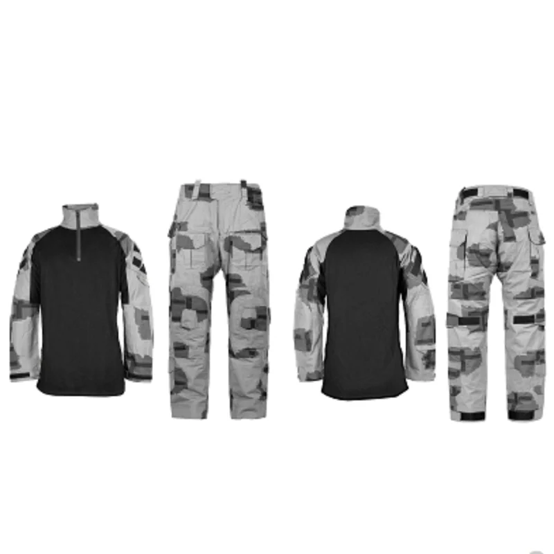 Sports Army T-Block Black Grey  G3 Combat T-Shirt Outdoor Cs Military Hunting Training Combat Uniform
