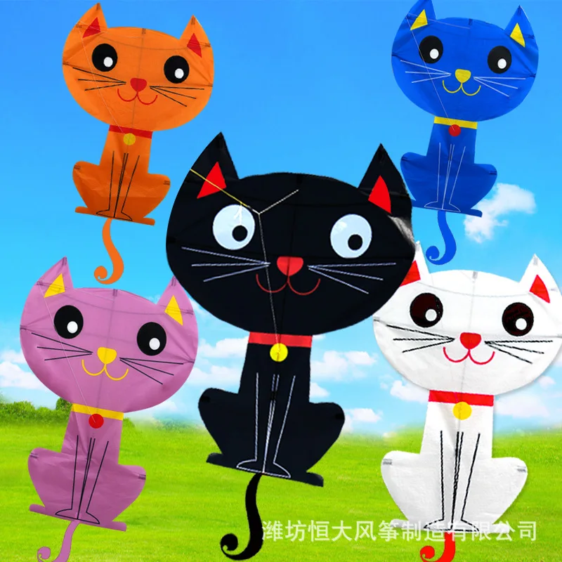 Воздушные змей Weifang милые красочные Коты Детские Мультяшные животные воздушные