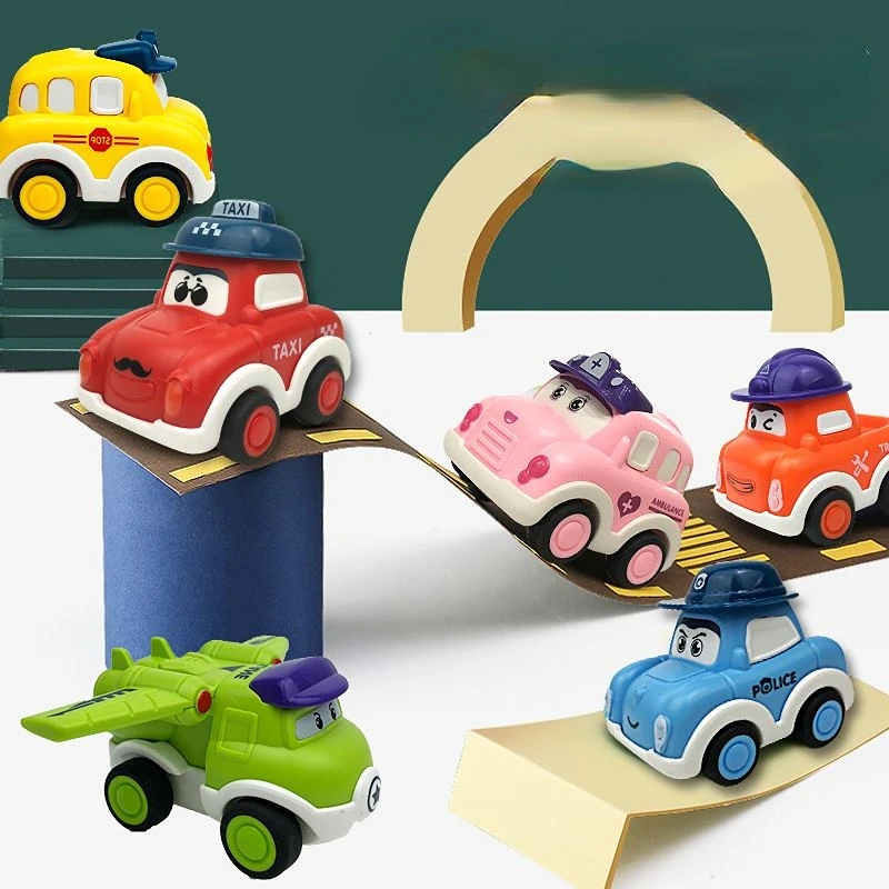 

Children's Inertia Boomerang Cartoon Fall Resistant Baby Baby Mini Car Toy Car Model Gift for Men and Girls