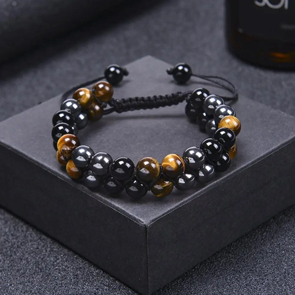 

Модный двухслойный браслет, лечебный браслет, агат, браслеты для йоги, энергетический браслет, браслеты из камня, натуральные медитации, Gemsto K3T1