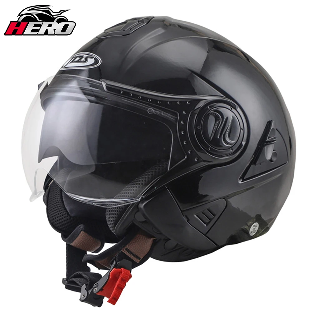 Summer Helmet Motorcycle Double Lens Moto Helmet Open Face Motorcycle Racing Off Road Helmet Casco Moto Capacete Casque