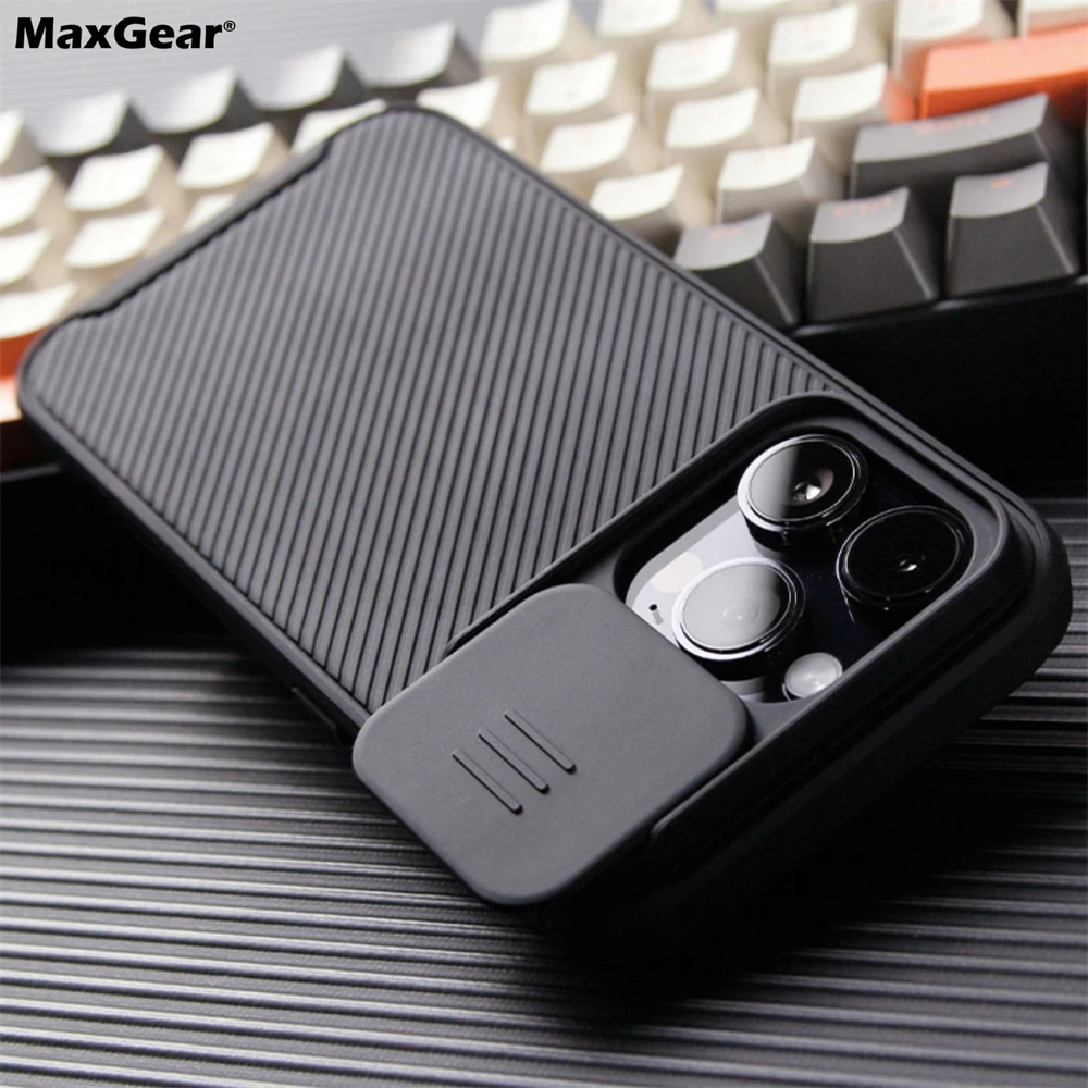 Роскошный защитный чехол с магнитной полосой для iPhone 15 14 13 12 Pro Max Plus Mini 11 от MaxGear