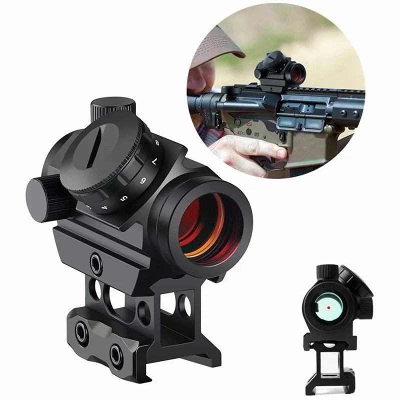 

Тактический прицел с красной точкой, прицел с красной точкой MOA, прицел с 1 дюймовым креплением для рельсы 20 мм