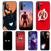 marvel iron man black soft cover the pooh for huawei nova 8 7 6 se 5t 7i 5i 5z 5 4 4e 3 3i 3e 2i pro phone case cases
