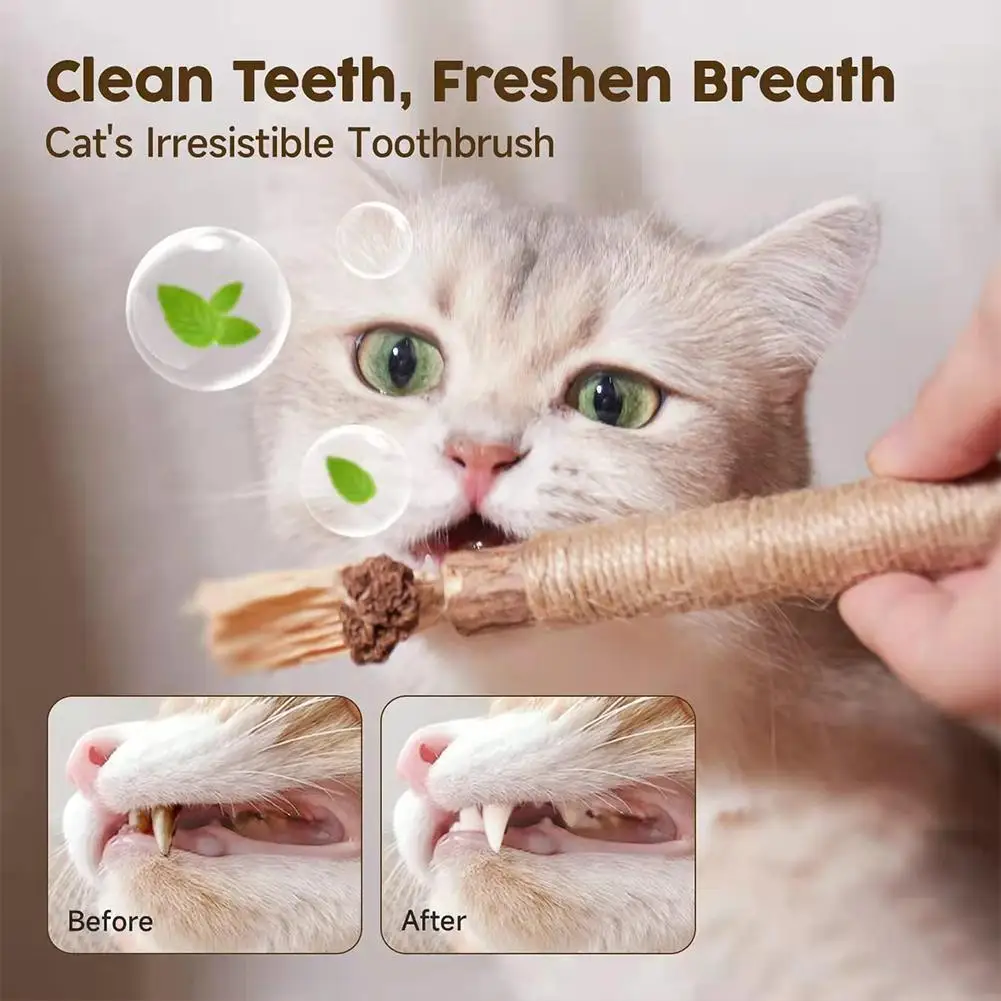 

Cat Toys Silvervine Chew Stick Kitten Treat Catnip Chew Toy Kitty Natural Stuff with Catnip for Cleaning Teeth Indoor Denta Y0Z4