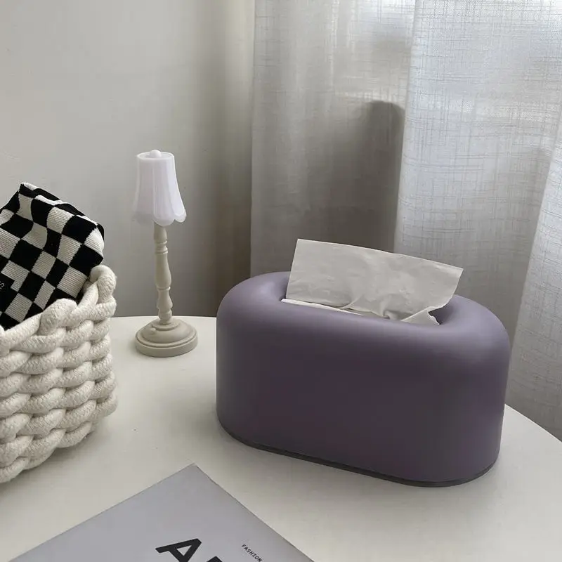 

Creative Living Room Coffee Table Tissue Box Plastic Bedroom Desktop Napkin Dispenser Waterproof Kitchen Bathroom Paper Holder