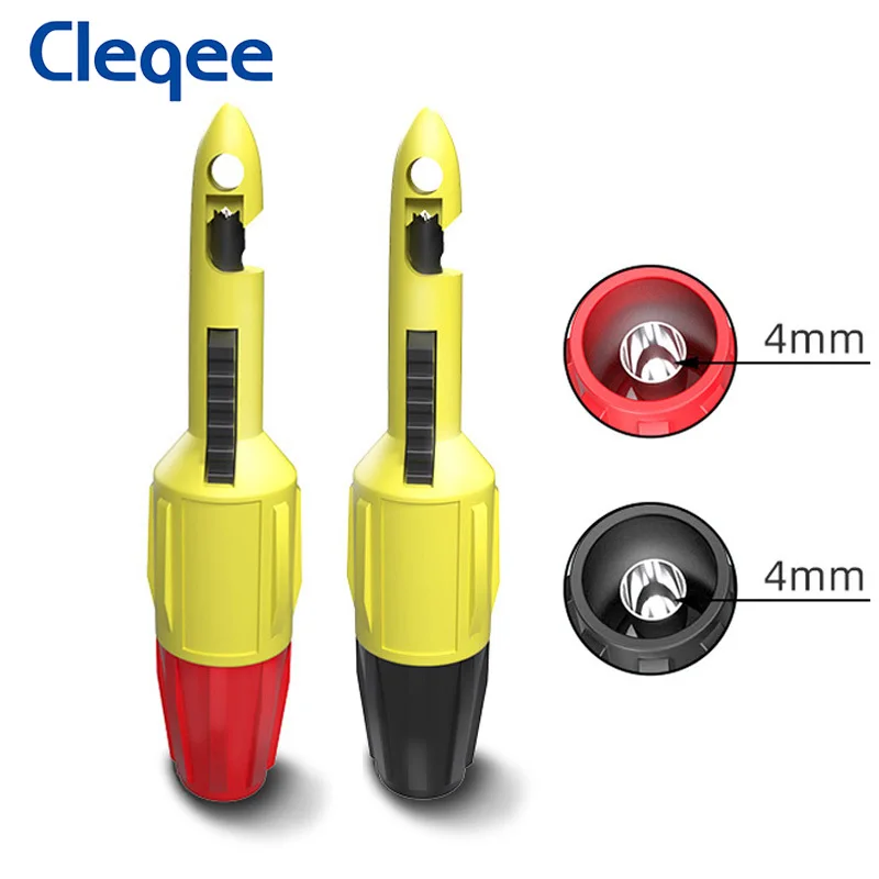 Cleqee P30039 2 шт. изоляционный проволочный прокол Пробивной зонд тестовый зажим с