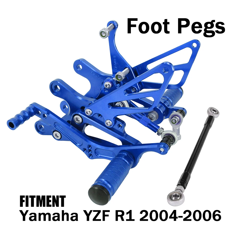 

Motorcycle Adjustable Footpeg Foot Peg For Yamaha YZF R1 2004 2005 2006