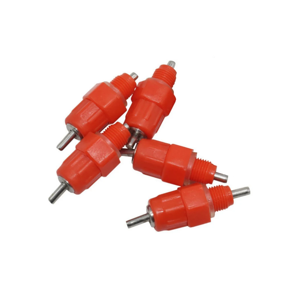 

100PCS Chicken Waterer Nipple Drinker Automatic Waters Quail Pigeon Bird Waterer Nipple Spring Type Poultry Farming Equipment