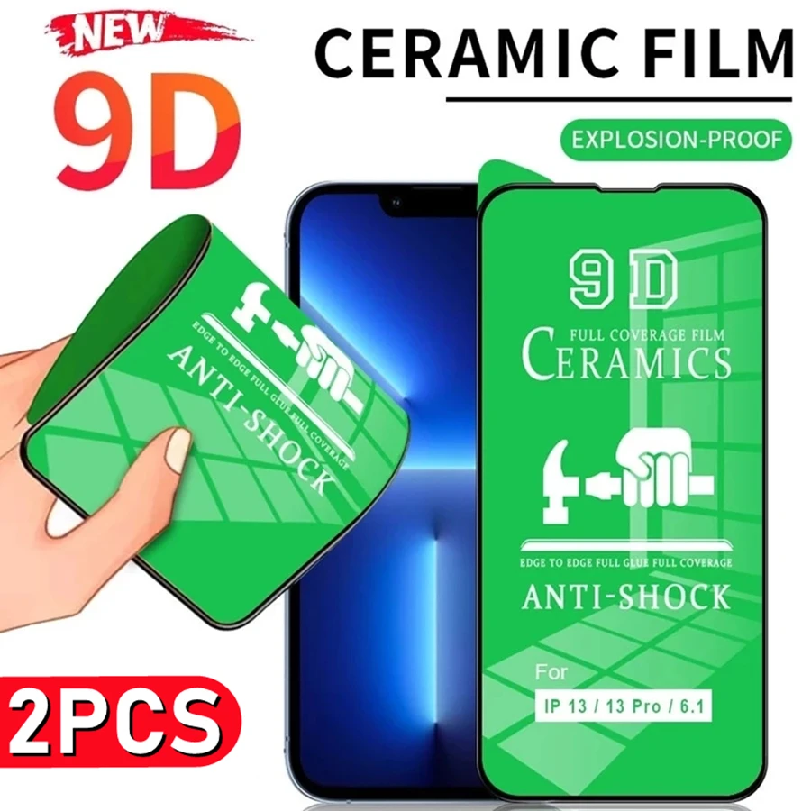

9D Soft HD Ceramic Film for iPhone 12 13 Pro Max Mini 6 8 7 Plus Screen Protectors for iPhone 11 14 Pro XS MAX X XR SE Not-Glass