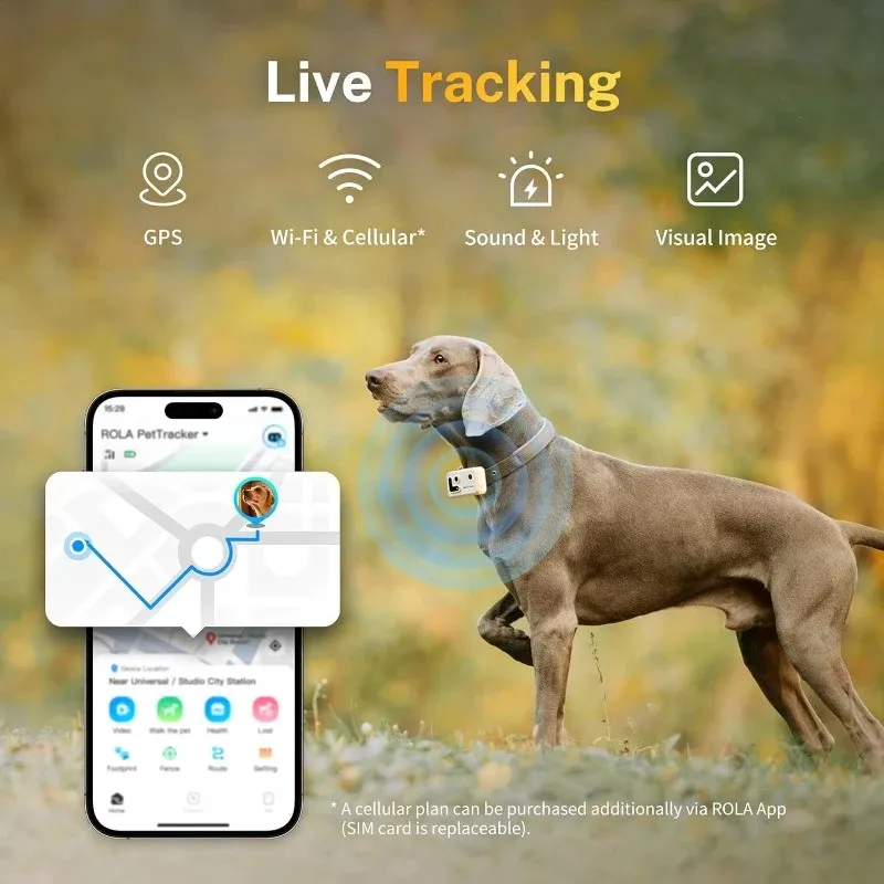 Enabot ROLA PetTracker-GPS-трекер для домашних животных