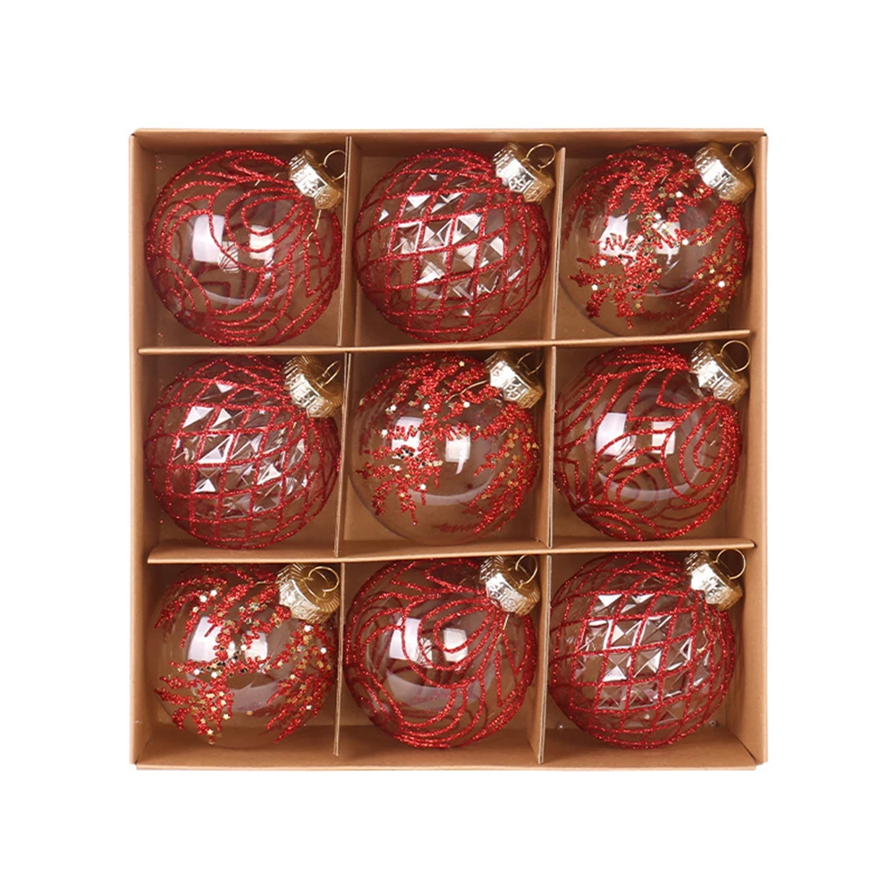 8 см 9 шт. рождественские шары елочные украшения большой шар рождественская елка