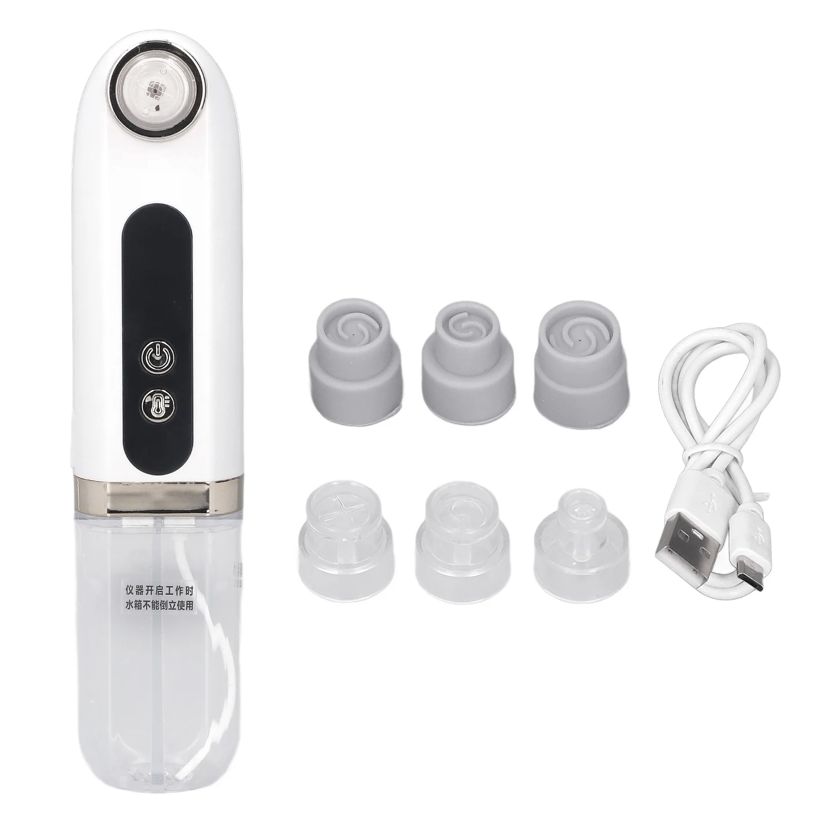 

Pore Vacuum Cleaner Blackhead Remover Pore Vacuum 6 Suction Heads 3 Modes Hydration Oxygen Injector Rechargeable for Skin Care