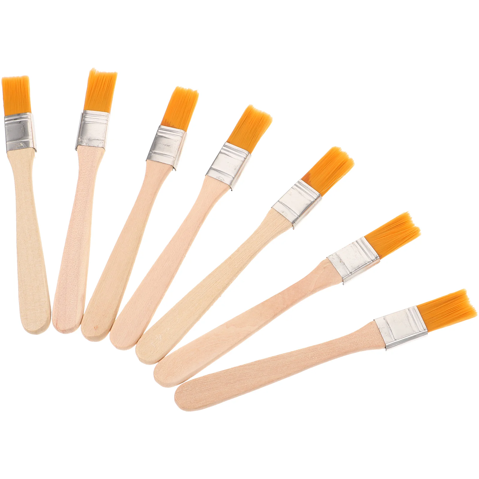 

6 Pcs Portable Reusable Paint Brush Major Brushes Wooden Wall Small Handle